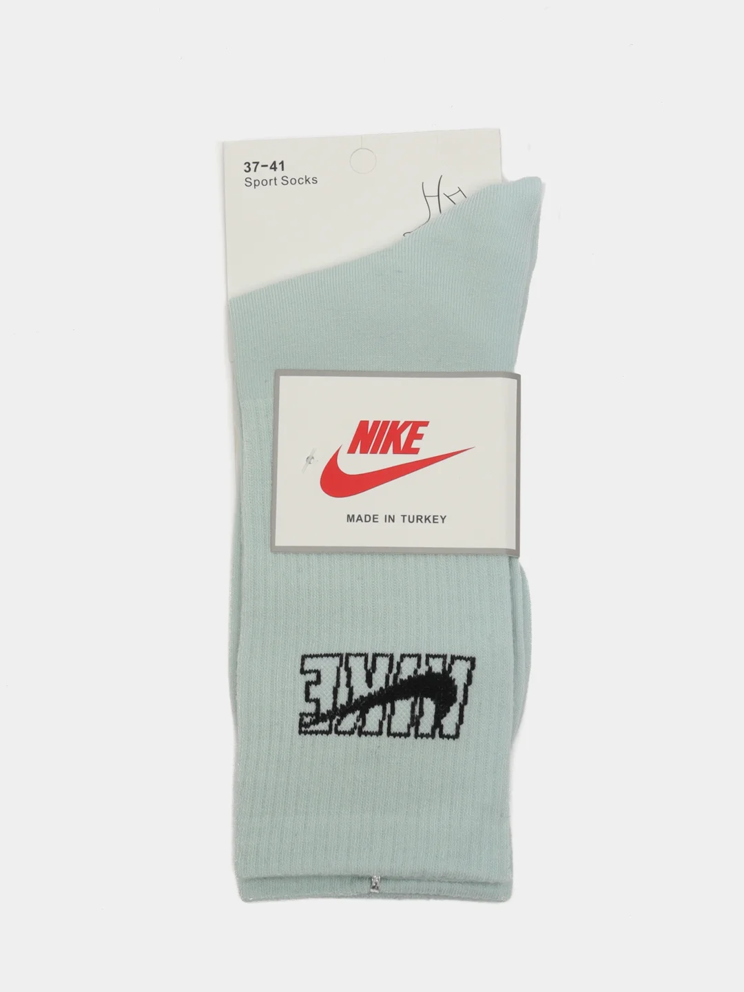 Салатовый носки Nike, унисекс, длинные