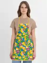 Желтый фартук кухонный