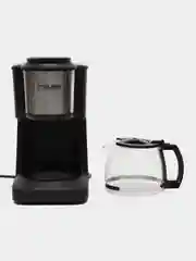 Черный кофеварка капельная, кофемашина с многоразовым фильтром