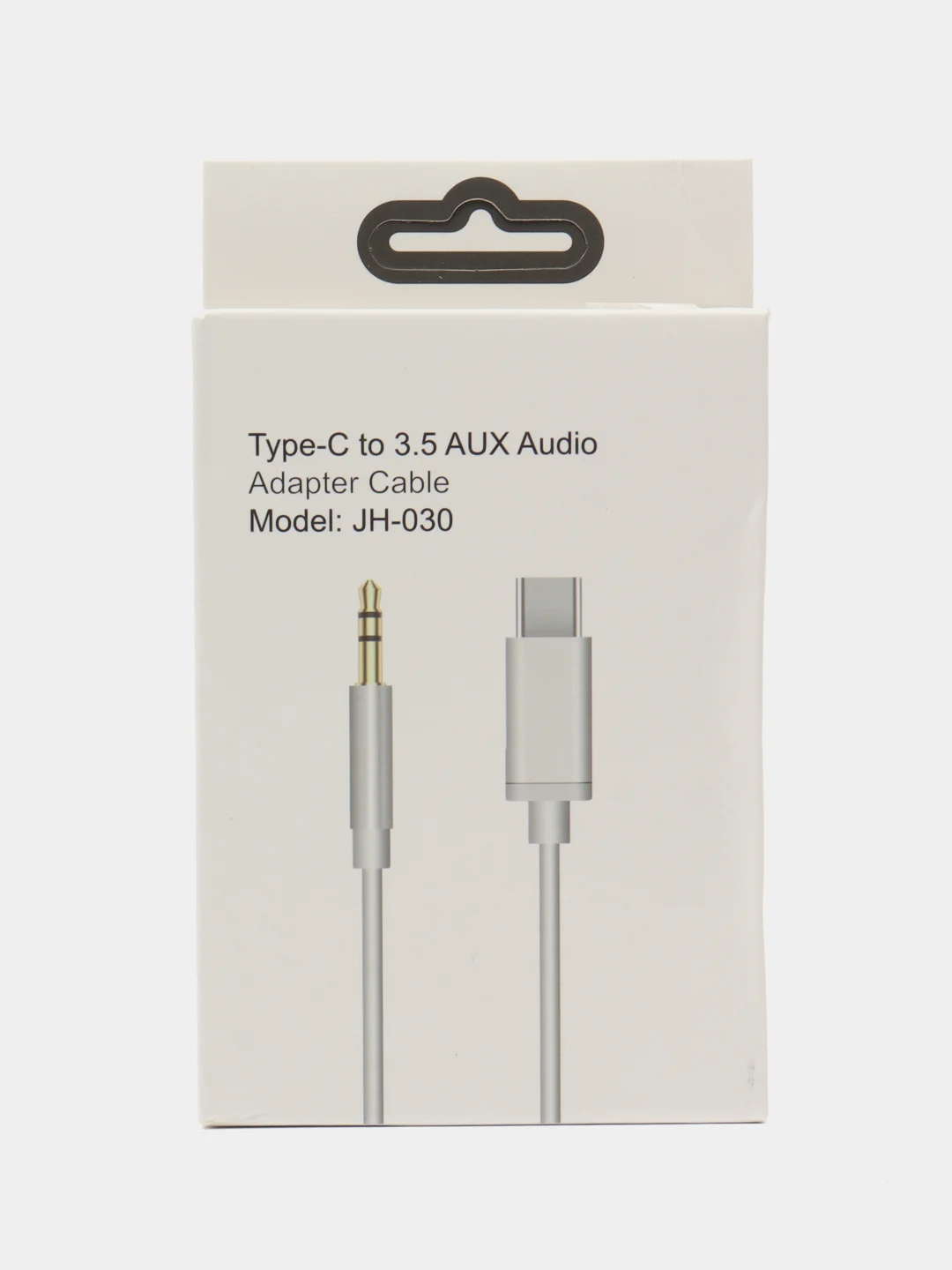 Черный кабель AUX-Type-C, 3,5mm jack, 1 м