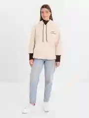 Бежевый женское худи
