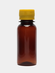 Бутылочка ПВХ коричневая, с крышкой  75ml