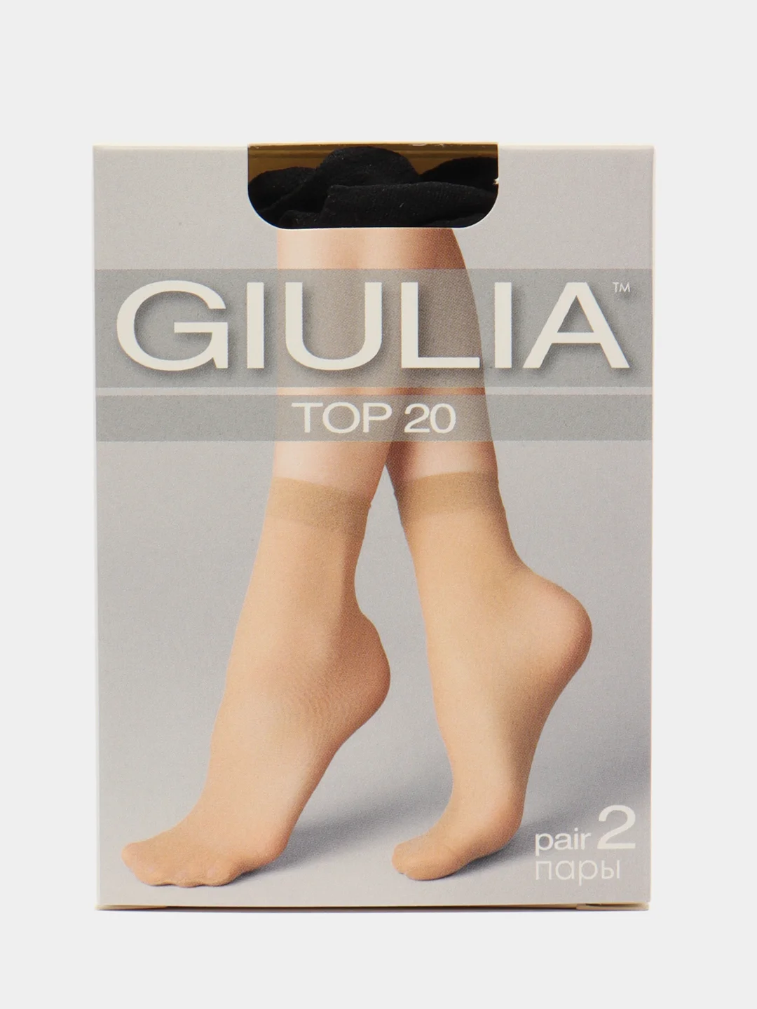Черный носки женские Giulia TOP 20 (20 п) 20 пар