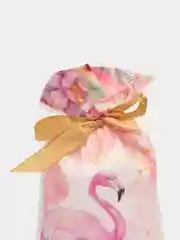 Конфетный новогодние подарочные пакеты для небольших подарков с ушками с лентой в садик 23 февраля
