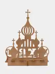 Пасхальная подставка для яиц и кулича "Храм", дуб