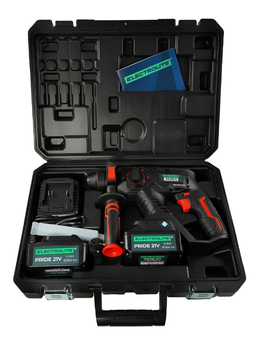 Перфоратор аккумуляторный ELECTROLITE BHD 26-21V(21В, 2.6 Дж, 2 АКБ Li-ion 4А*ч, ЗУ, SDS+)