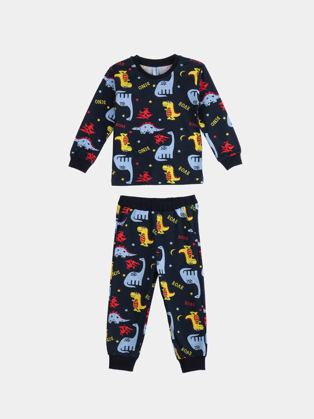 Синий хлопковая пижама для мальчика, рост 92-110 см, 2-5 лет, 6 расцветок