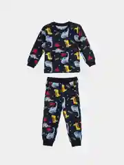 Синий хлопковая пижама для мальчика, рост 92-110 см, 2-5 лет, 6 расцветок