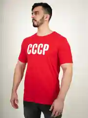 Красный футболка мужская "Чебоксарский трикотаж" с принтом