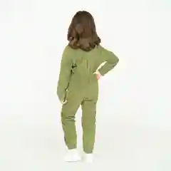 Хаки комбинезон детский, флисовый, "Утенок"