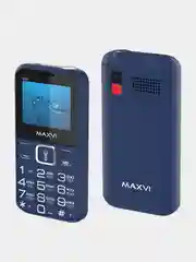 Синий кнопочный телефон Maxvi B200