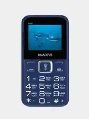 Синий кнопочный телефон Maxvi B200