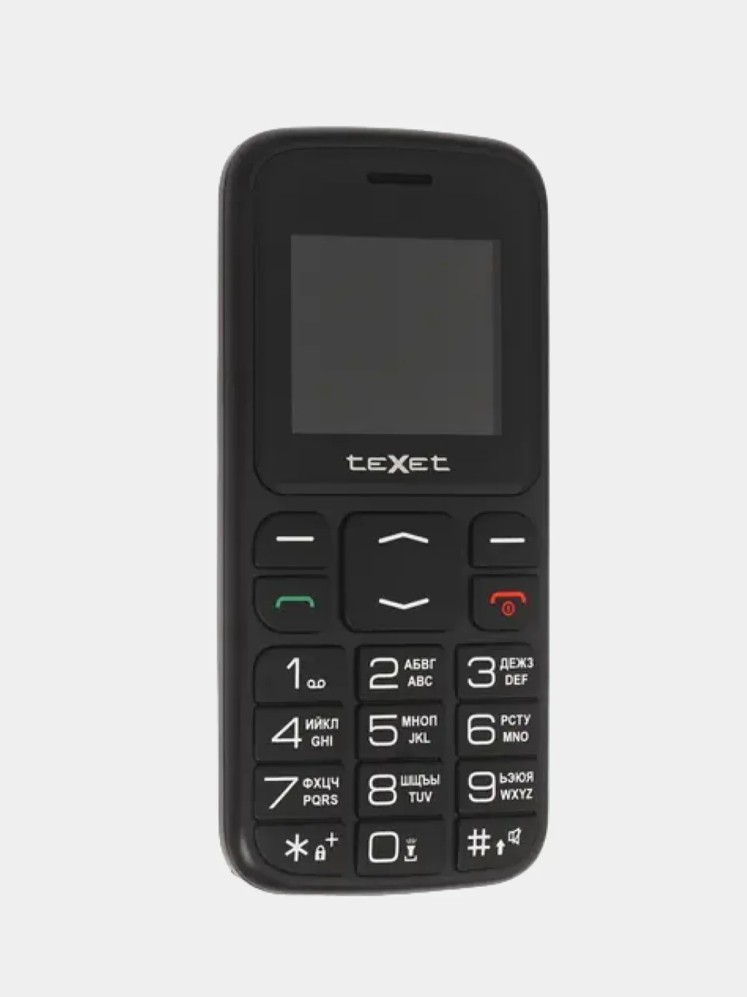Черный мобильный телефон Texet TM-B208, для пожилых
