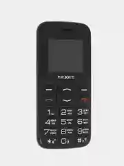 Черный мобильный телефон Texet TM-B208, для пожилых