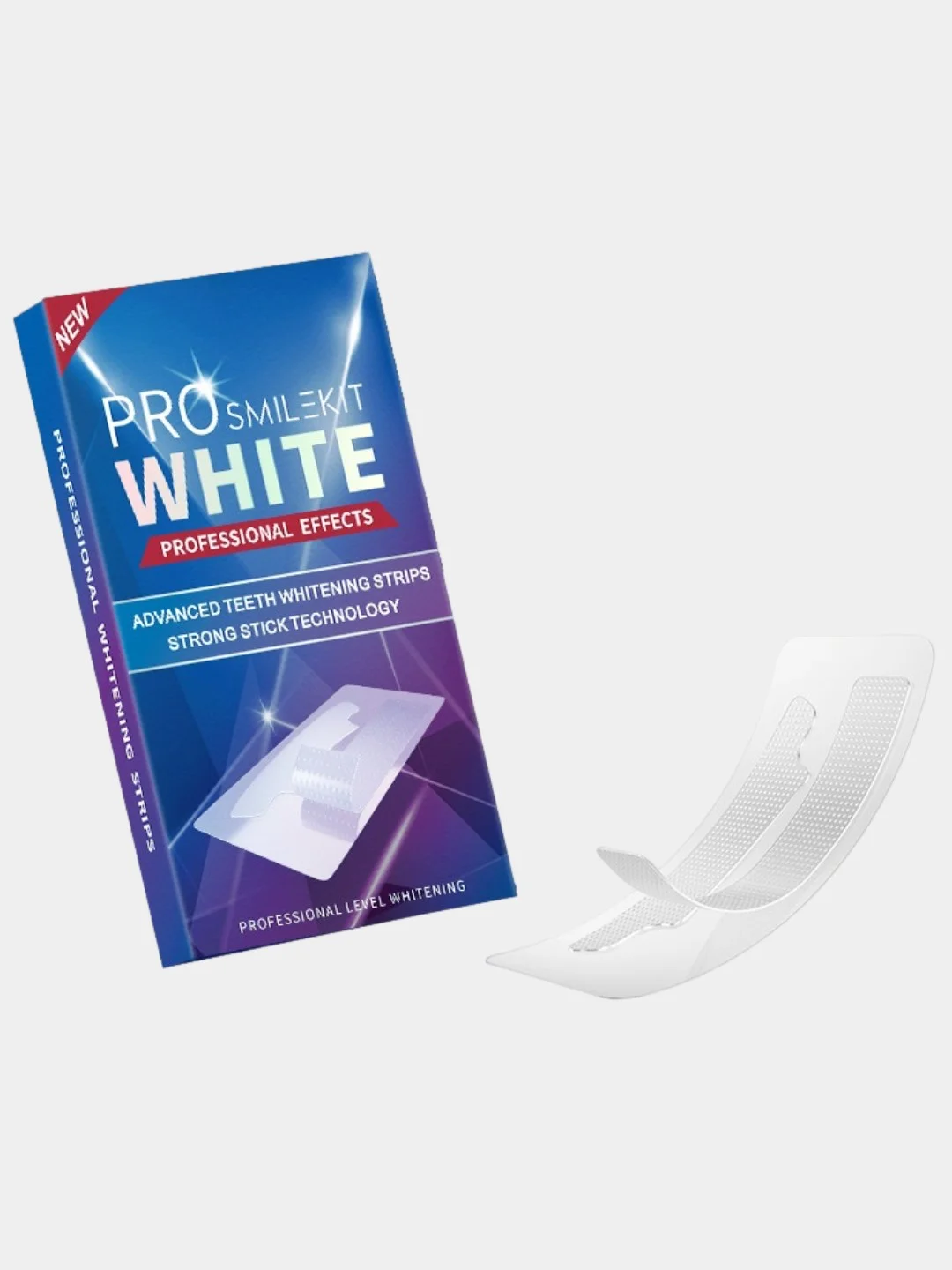 Индиго отбеливающие полоски для зубов Pro White, 1 или 7 пар / 14 штук