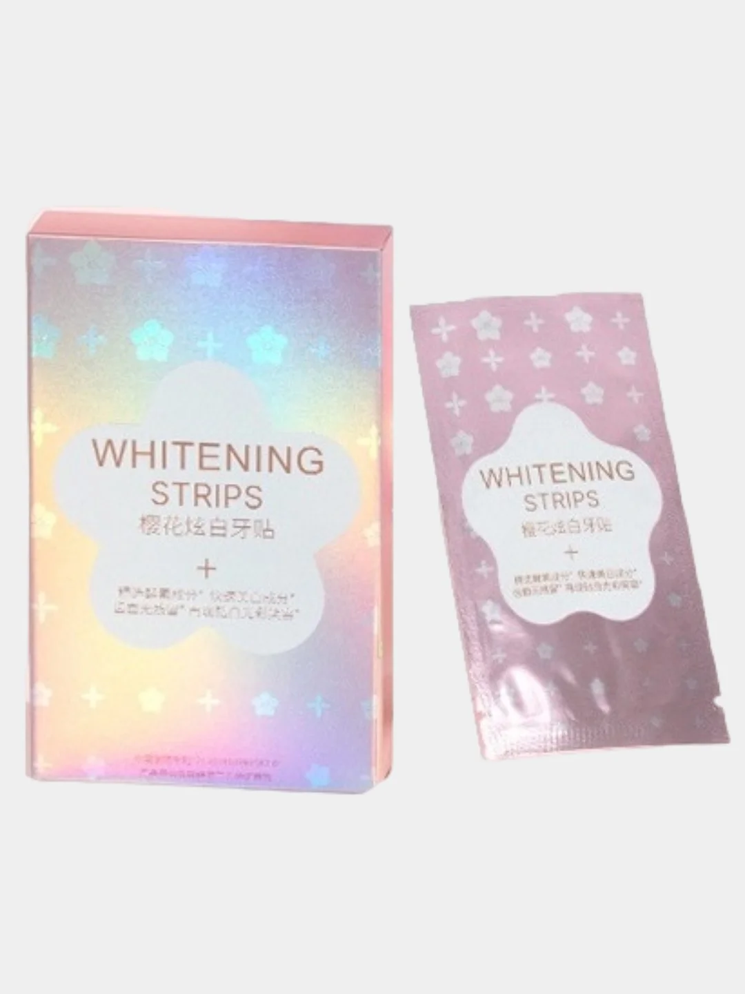 Вишнёвый отбеливающие полоски для зубов Whitening Strips, 1 или 7 пар