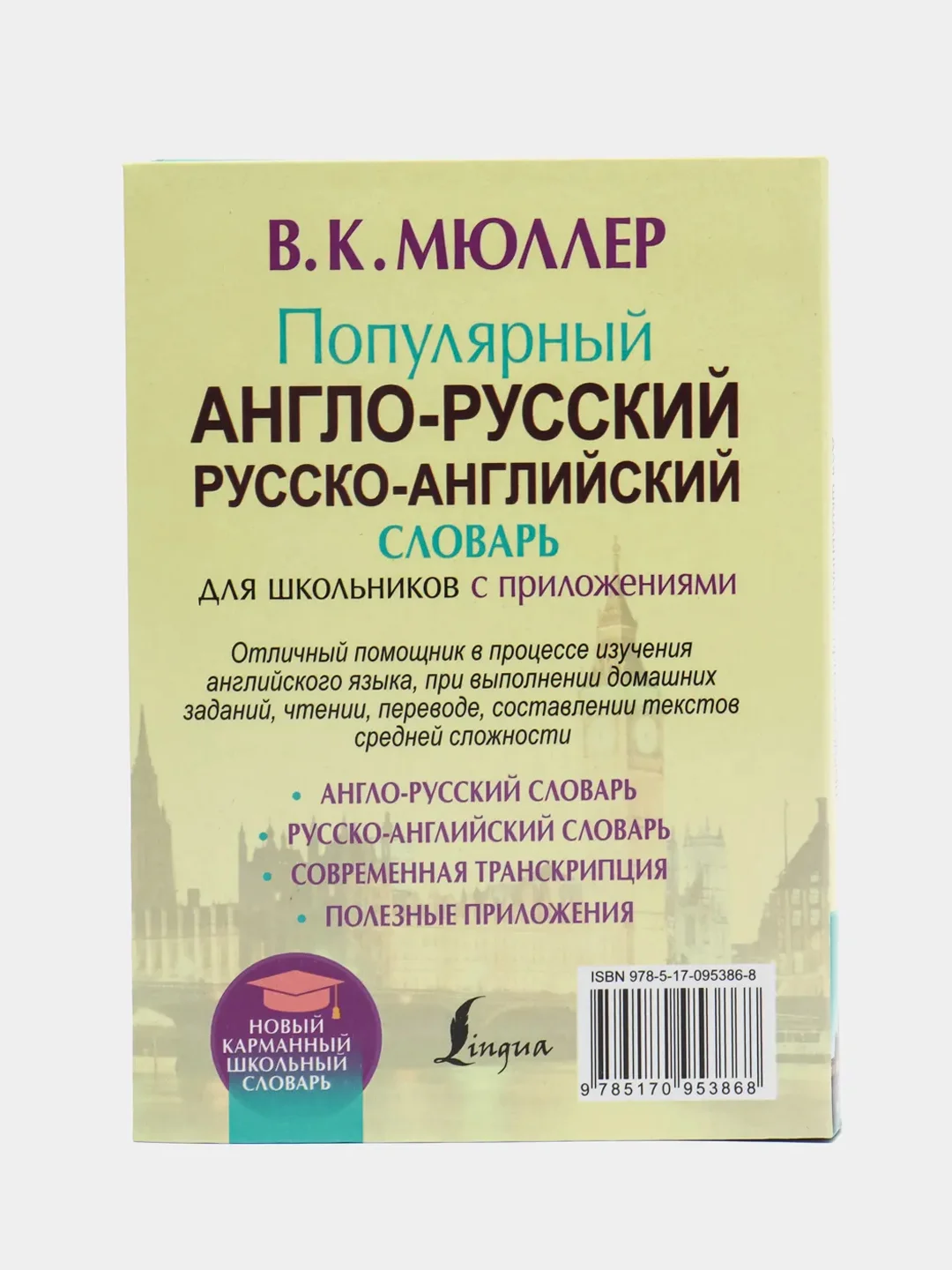 Популярный англо-русский русско-английский словарь для школьников с приложениями