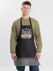 Фартук "Доляна" Папа готовит лучше всех, 60х70 см, 100% хл, 160г/м2