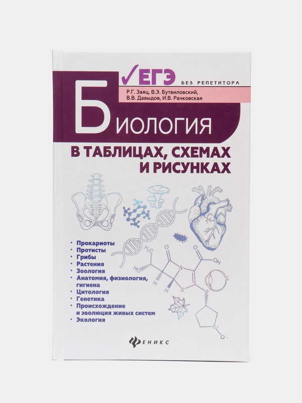 Биология в таблицах, схемах и рисунках: Подготовка к ЕГЭ, Заяц Роман, Рачковская Ирина