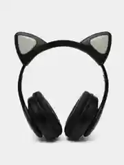 Наушники-Кошки MYBIT W-32, беспроводные, MIC, BT 5.0, AUX, microSD, MP3, 400 мАч, черные