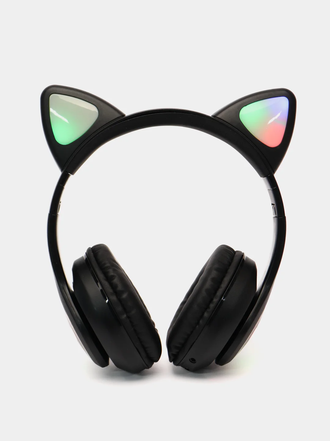 Наушники-Кошки MYBIT W-32, беспроводные, MIC, BT 5.0, AUX, microSD, MP3, 400 мАч, черные