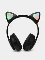 Наушники-Кошки MYBIT W-32, беспроводные, MIC, BT 5.0, AUX, microSD, MP3, 400 мАч, черные