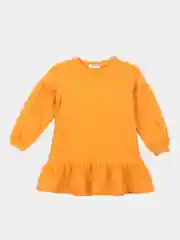 Горчичный платье для девочки 3-6 лет (рост 98-116 см), 3 цвета