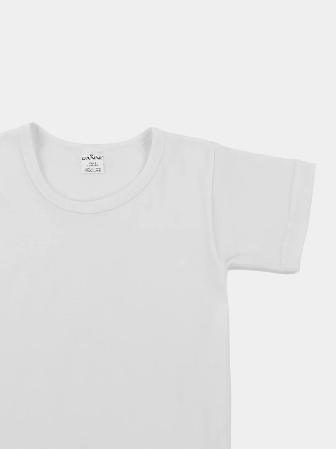 Белый футболка детская для мальчика Danni T-Shirt, от 1 года до 12 лет