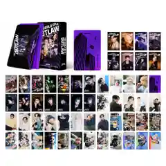 Фиолетовый карточки kpop BTS, ATEEZ, карточки K-POP, коллекционные, 55 шт