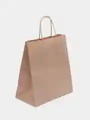 Крафт пакет подарочный с кручеными ручками 22x12х25 см