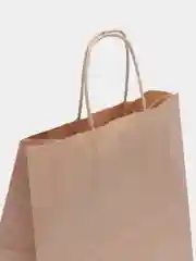 Крафт пакет подарочный с кручеными ручками 22x12х25 см