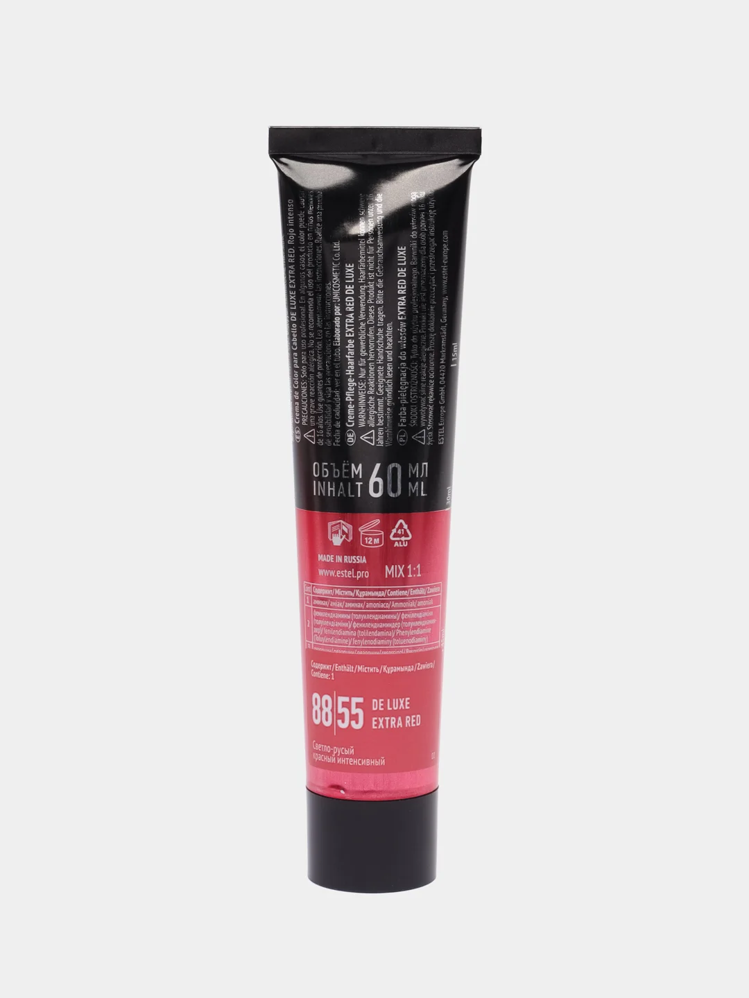 Краска-уход для волос DE LUXE EXTRA RED Estel