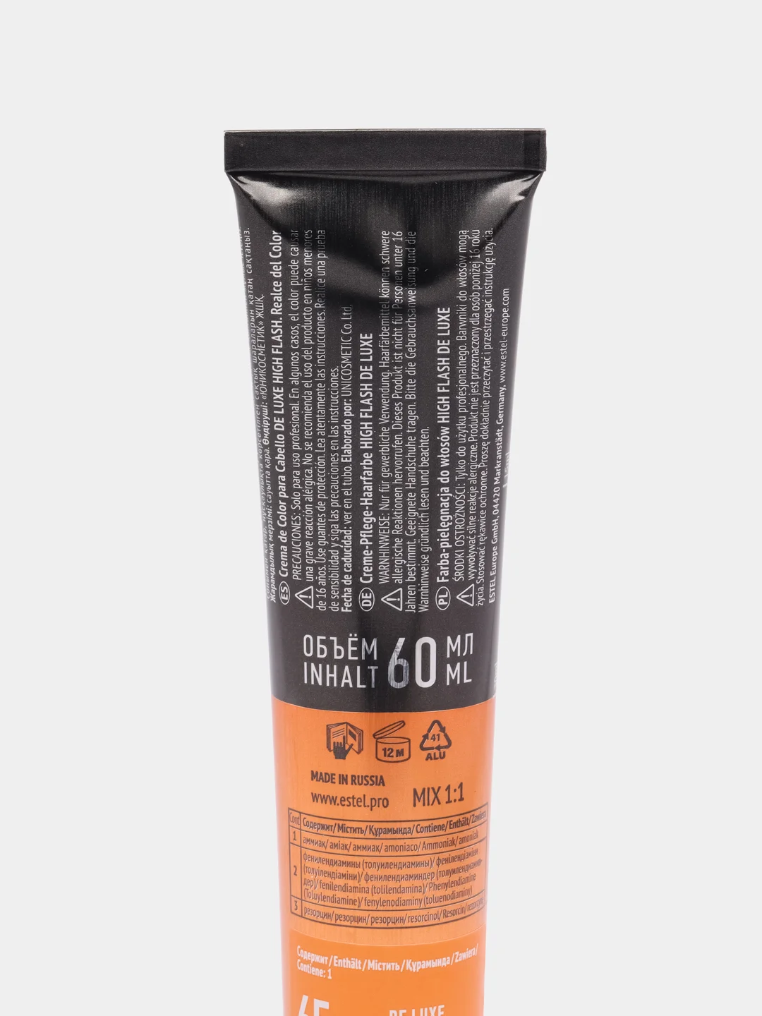 Краска-уход для волос DE LUXE HIGH FLASH estel