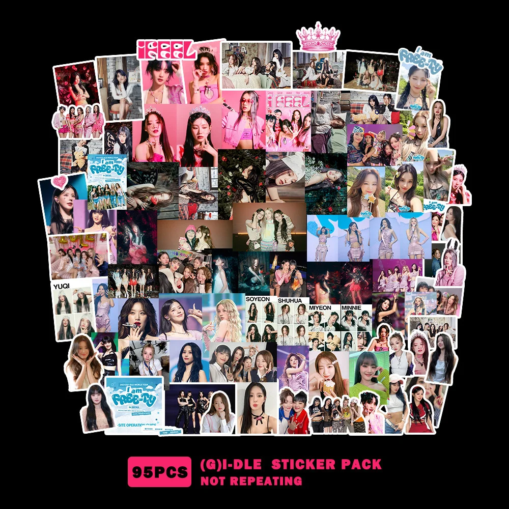 Розовый наклейки и стикеры kpop Джи-Айдл , (G)I-DLE, Stray Kids и Twice, Ive, Ateez, Itzy