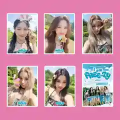 Розовый наклейки и стикеры kpop Джи-Айдл , (G)I-DLE, Stray Kids и Twice, Ive, Ateez, Itzy