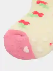 Фуксия носки детские махровые с тормозами, 2 пары