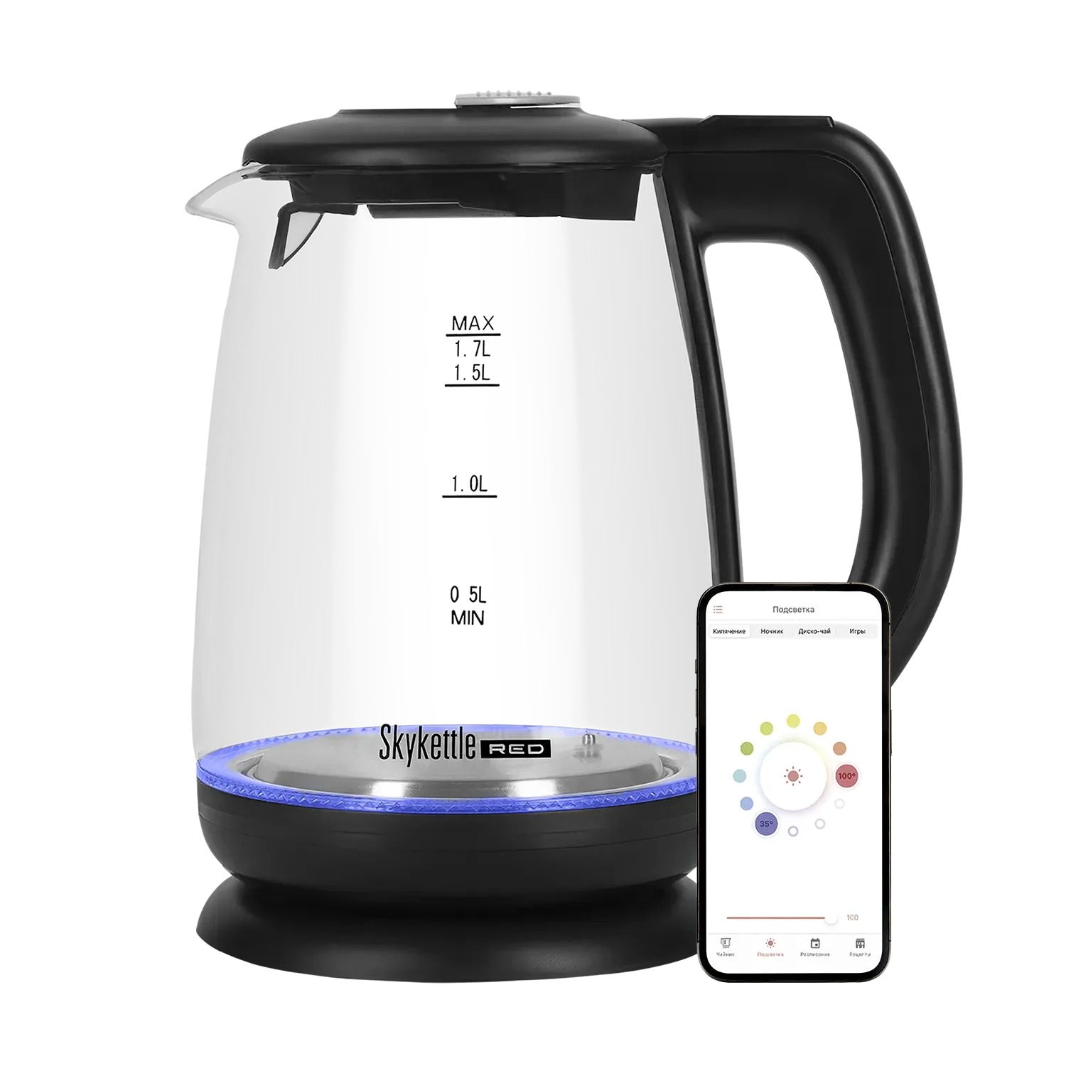 Чайник электрический RED Solution SkyKettle RK-G212S черный
