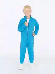 Салатовый комбинезон для мальчика Утенок, флисовый