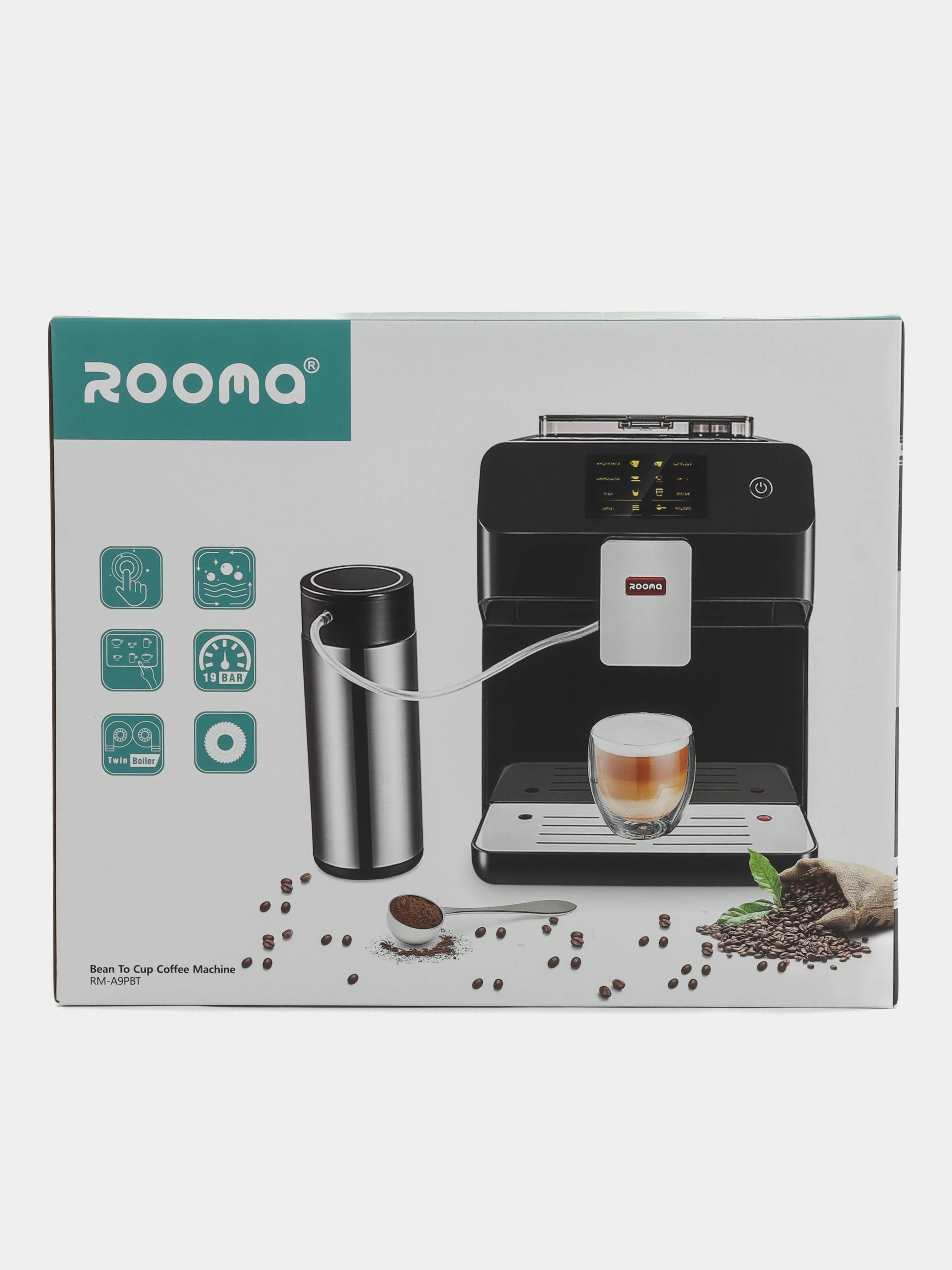Автоматическая зерновая кофемашина Rooma RM-A9 PBT, белая