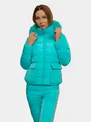 Костюм женский зимний спортивный с капюшоном на меху, костюм лыжный, горнолыжный
