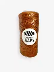 Светло-оранжевый шнур Caramel Baby, полиэфирный, 2 мм, 200 метров для вязания и макраме
