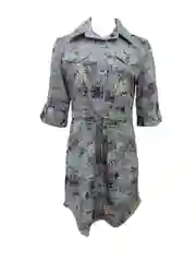 Серый рубашка женская Маша