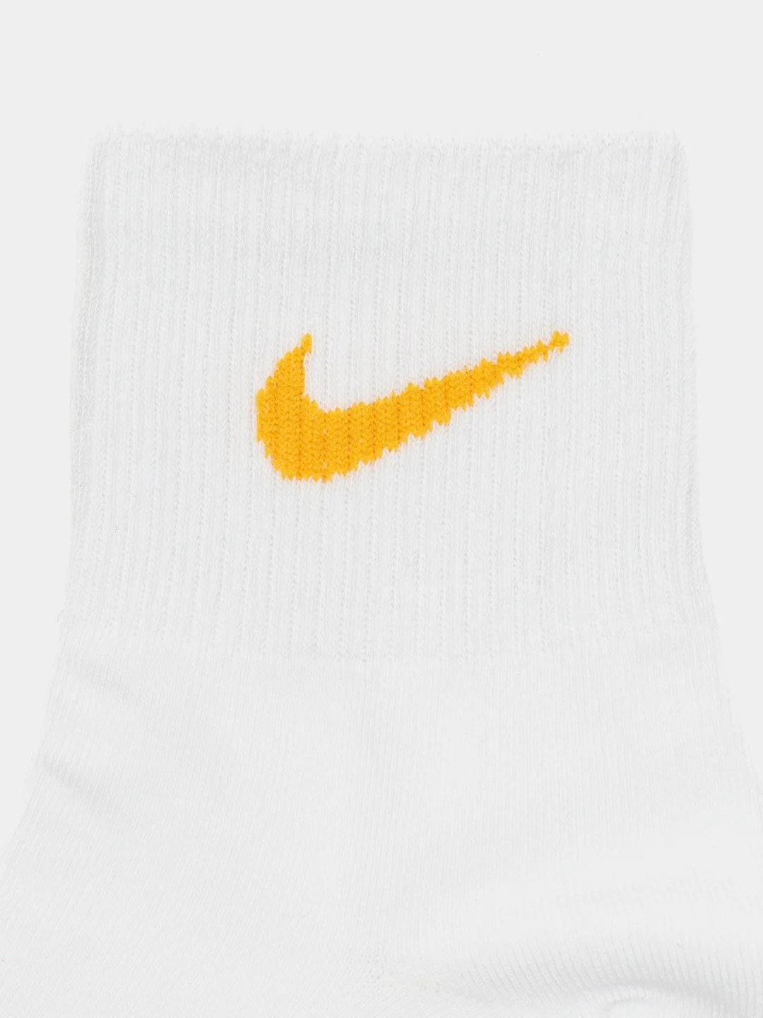 Светло-оранжевый носки Nike, средние, с принтом