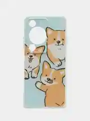 Светло-оранжевый силиконовый чехол на Huawei Nova Y72/Y72s / Хуавей Нова Y72/Y72s прозрачный, с рисунком