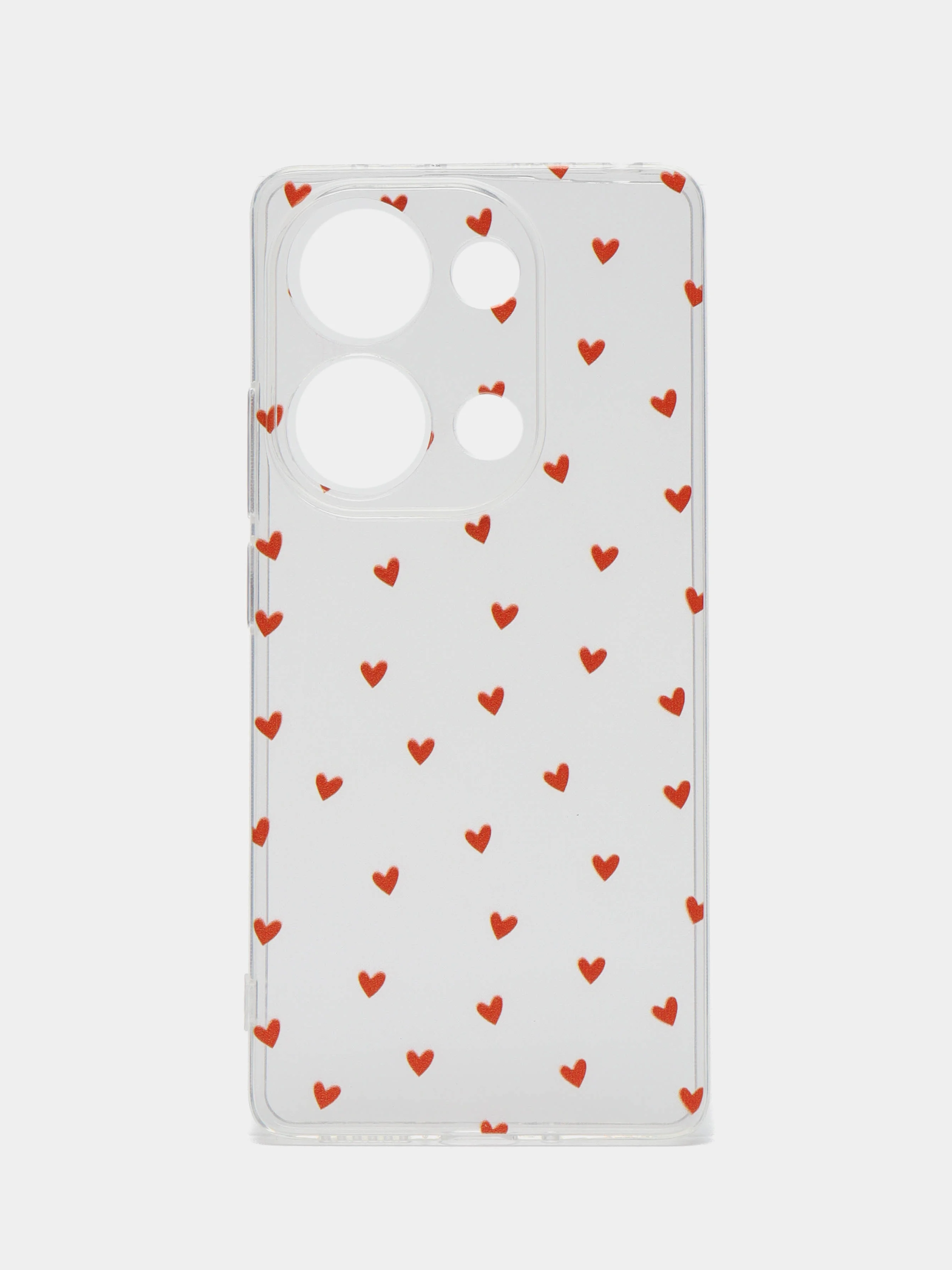Коралловый меланж чехол на Xiaomi Redmi Note 13 Pro 4G/Poco M6 Pro 4G прозрачный, с рисунком, защита камеры