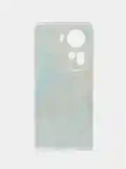 Голубой силиконовый чехол на Oppo Reno 11 (Global) / Оппо Рено 11 Глобал прозрачный, с рисунком