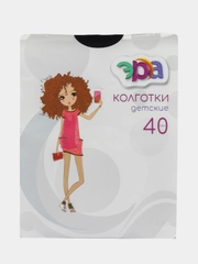 Детские однотонные капроновые колготки для девочки школьные  белые, черные, бежевые 40 DEN