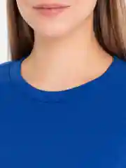 Синий футболка топ женский хлопок