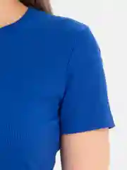 Синий футболка топ женский хлопок