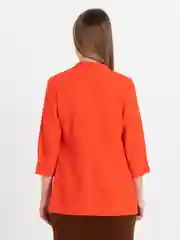 Алый пиджак женский оверсайз